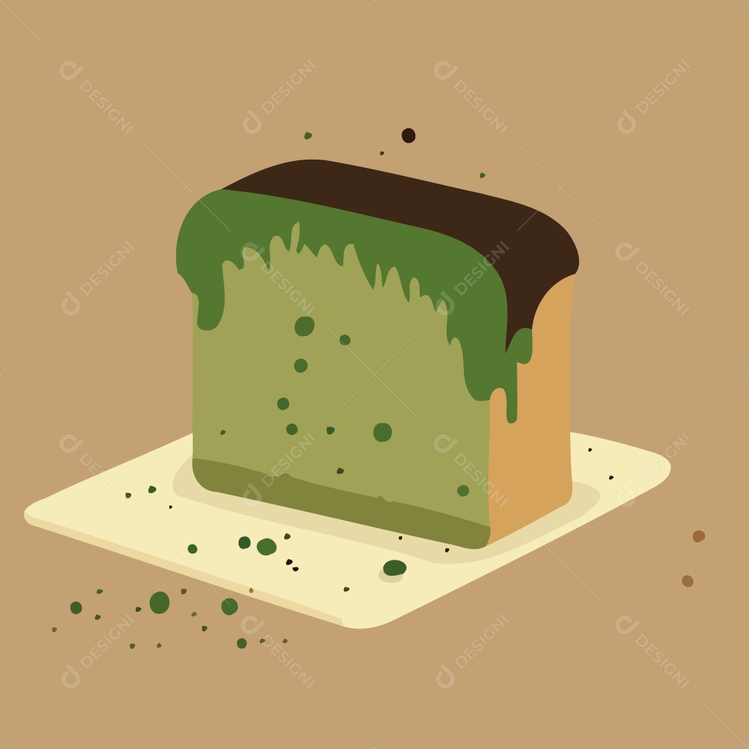 Pão Mofado Ilustração Vetor EPS