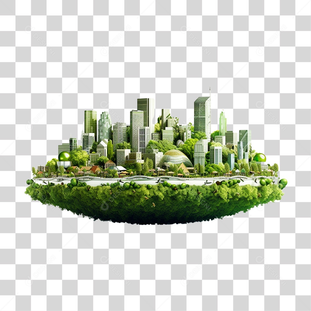 Meio Ambiente Planeta Ilha Moinho de Vento PNG Transparente