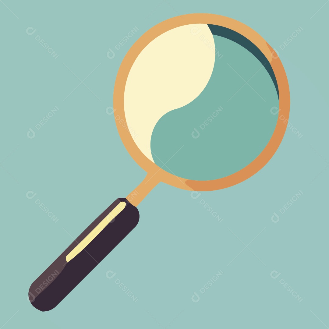 Lupa Ilustração Vetor EPS