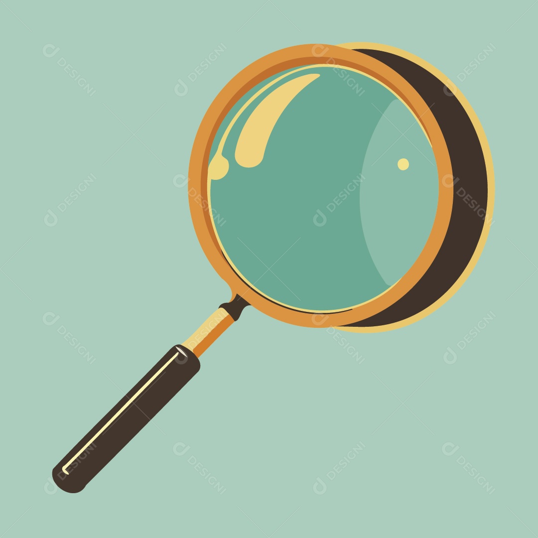 Lupa Ilustração Vetor EPS