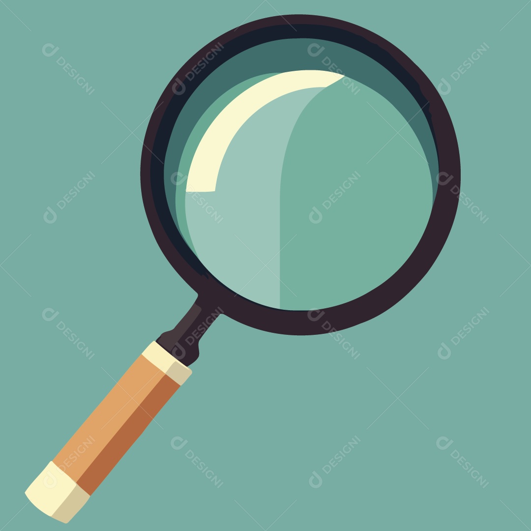 Lupa Ilustração Vetor EPS