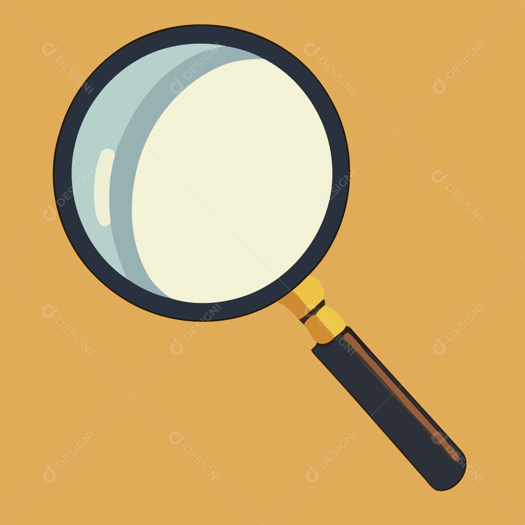 Lupa Ilustração Vetor EPS