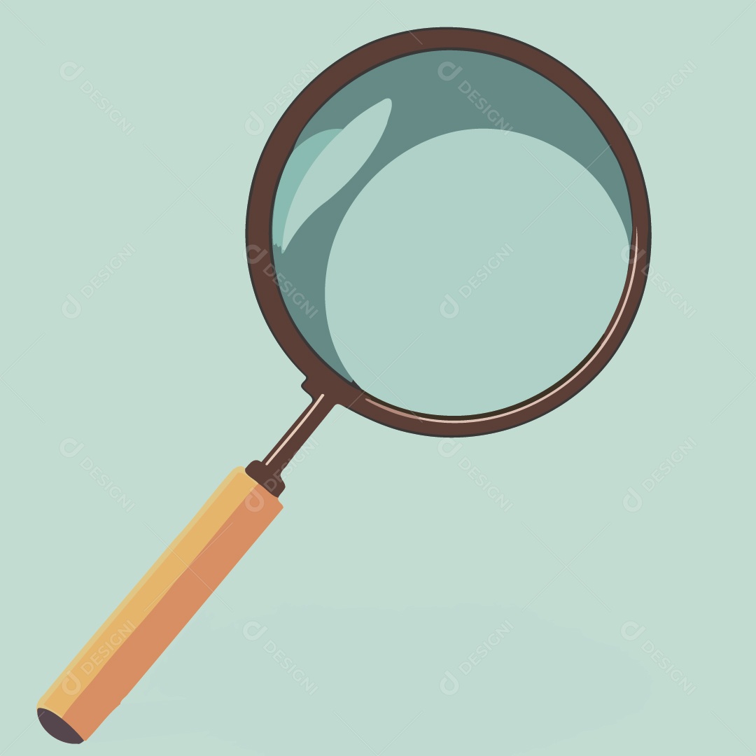 Lupa Ilustração Vetor EPS