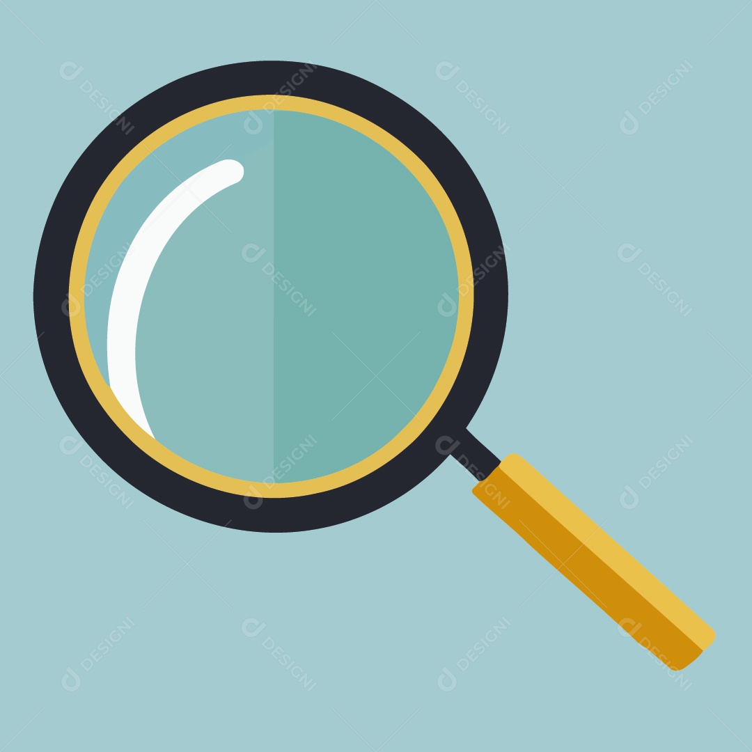 Lupa Ilustração Vetor EPS