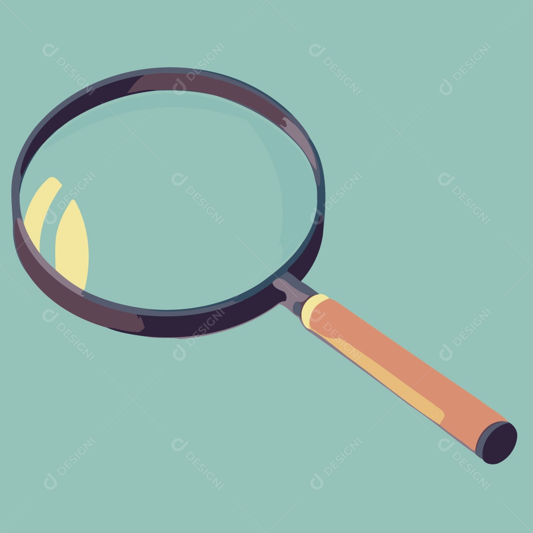 Lupa Ilustração Vetor EPS