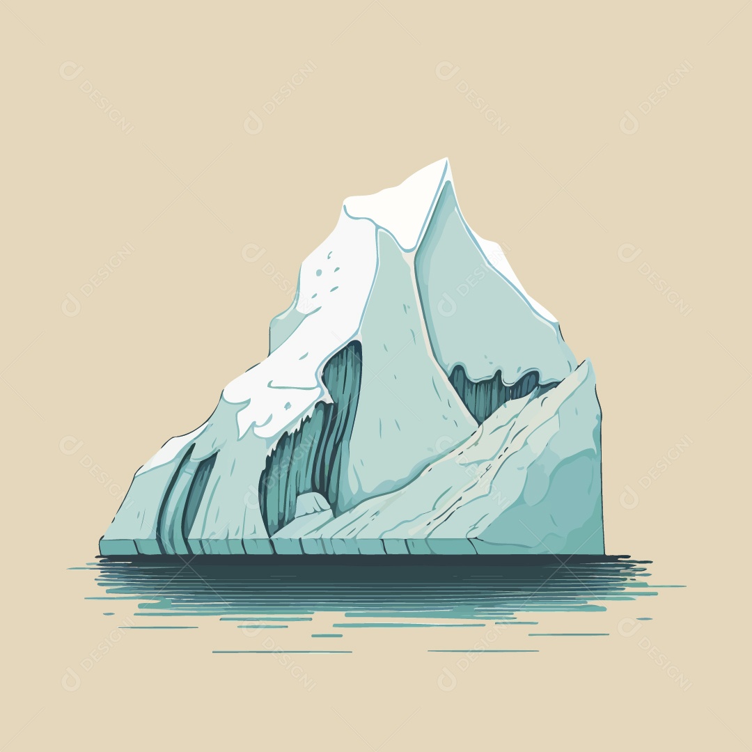 Iceberg Ilustração Vetor EPS