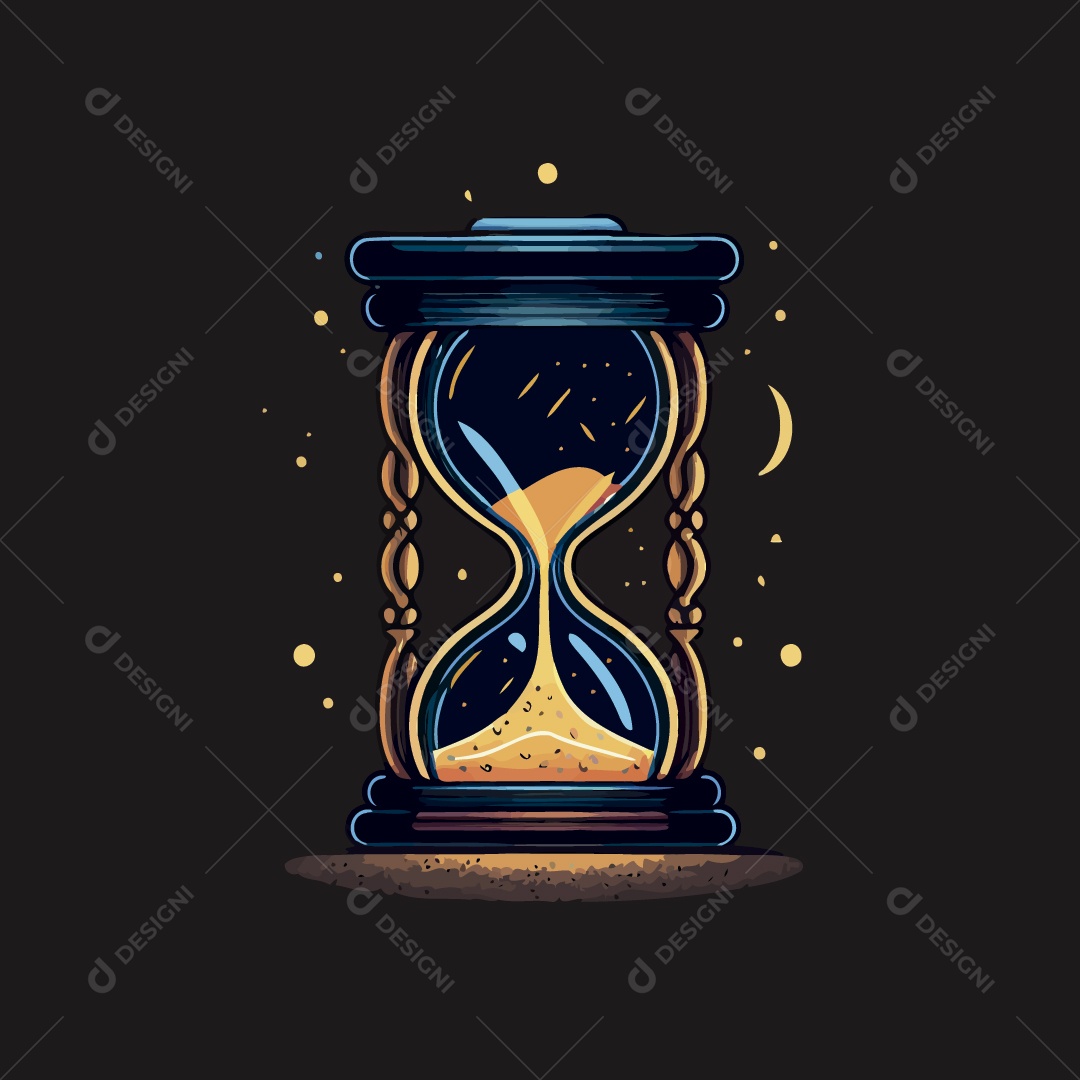 Ampulheta Ilustração Vetor EPS