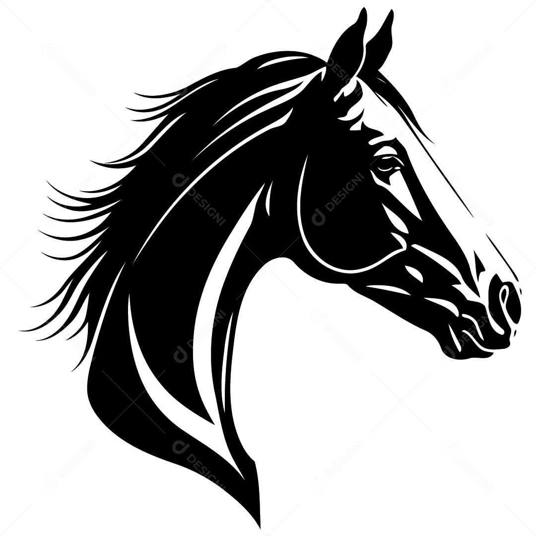 Desenho De Cavalo Vetor EPS