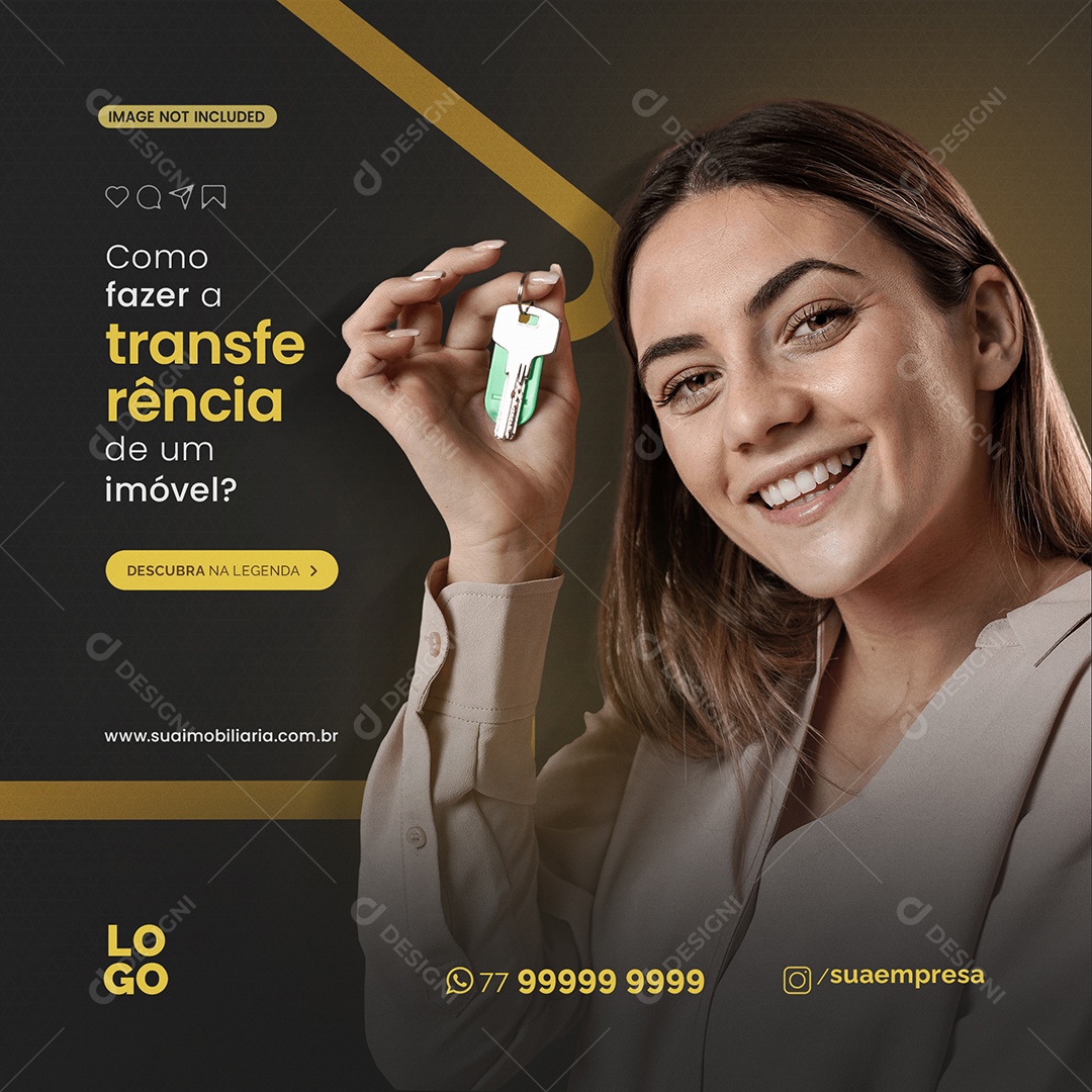 Transferência Imobiliária  Social Media PSD Editável