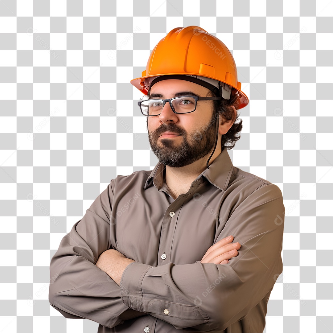 Agente Marítimo de Capacete PNG Transparente