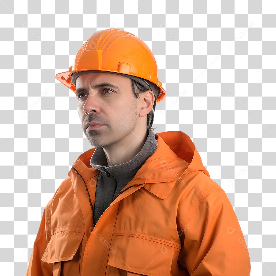 Agente Marítimo de Capacete PNG Transparente