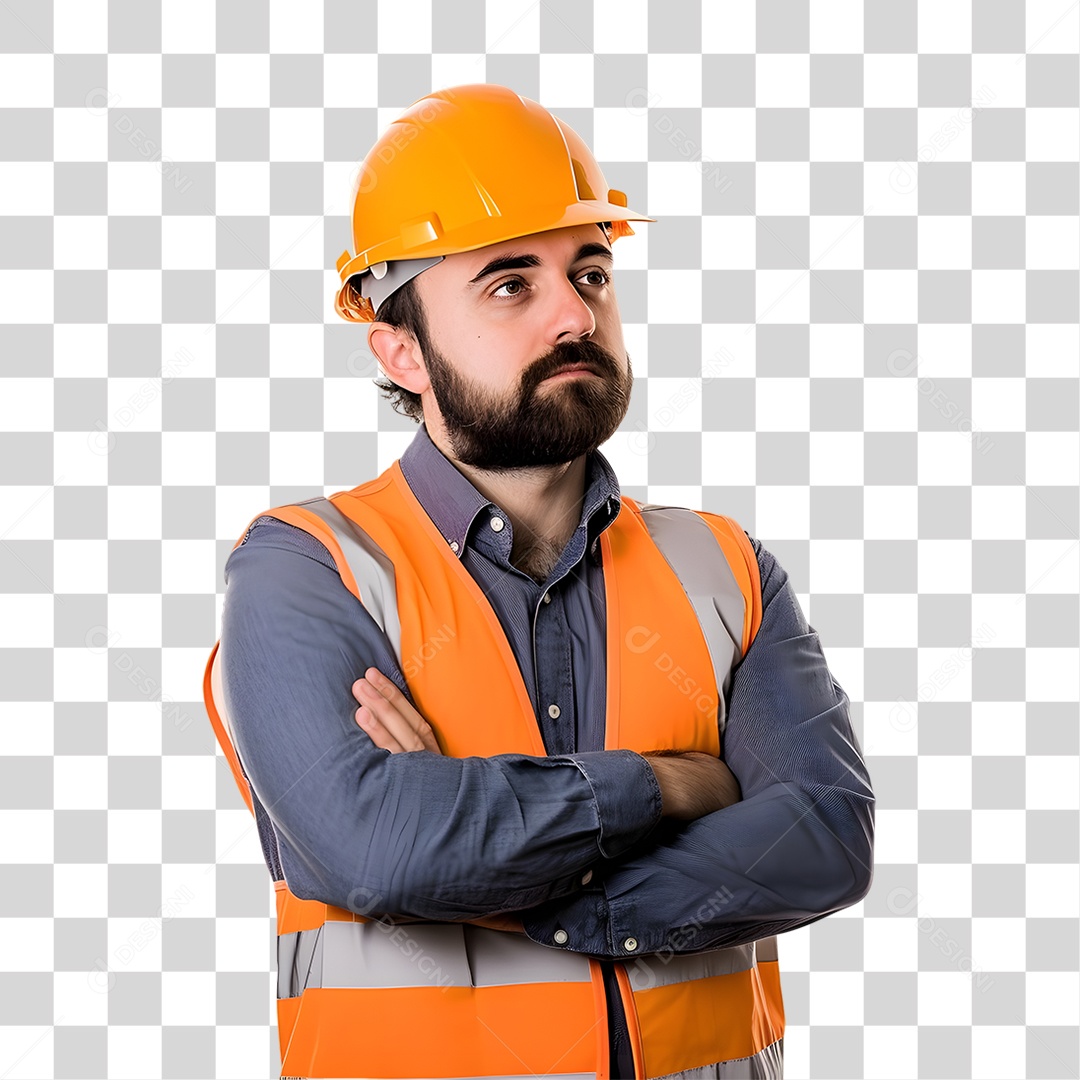 Agente Marítimo de Capacete PNG Transparente