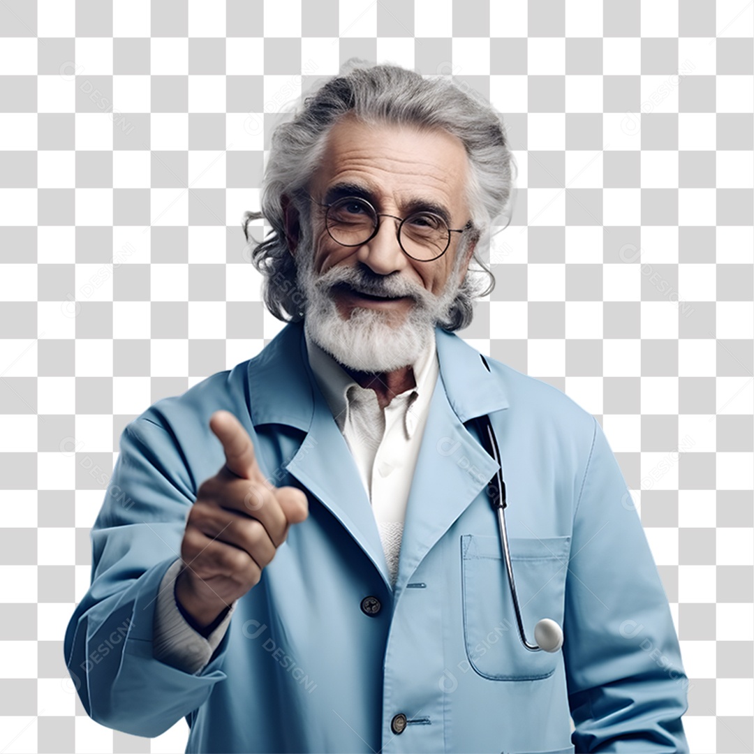 Diabetes Doutor com Uniforme PNG Transparente