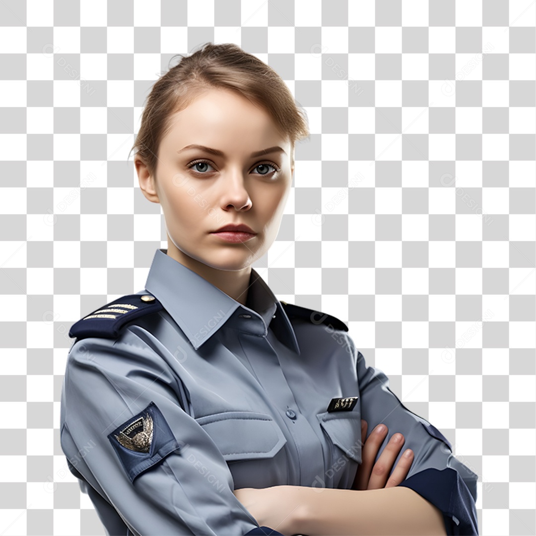 Policial Fardado PNG Transparente