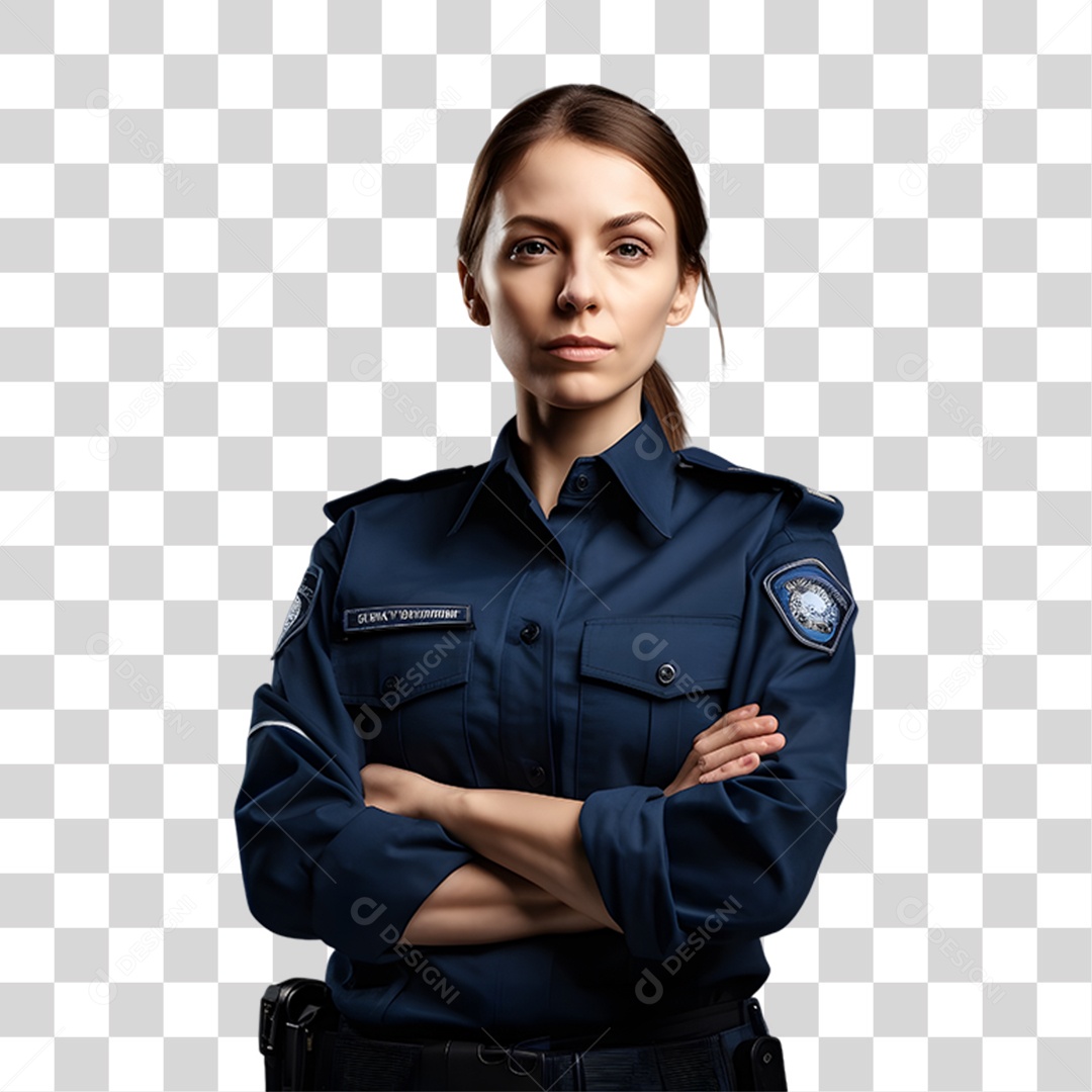 Policial Fardado PNG Transparente