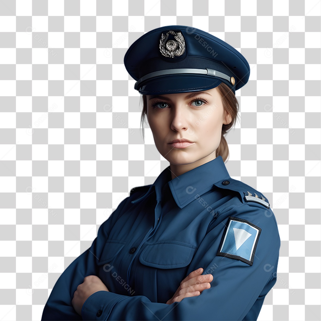 Policial Fardado PNG Transparente