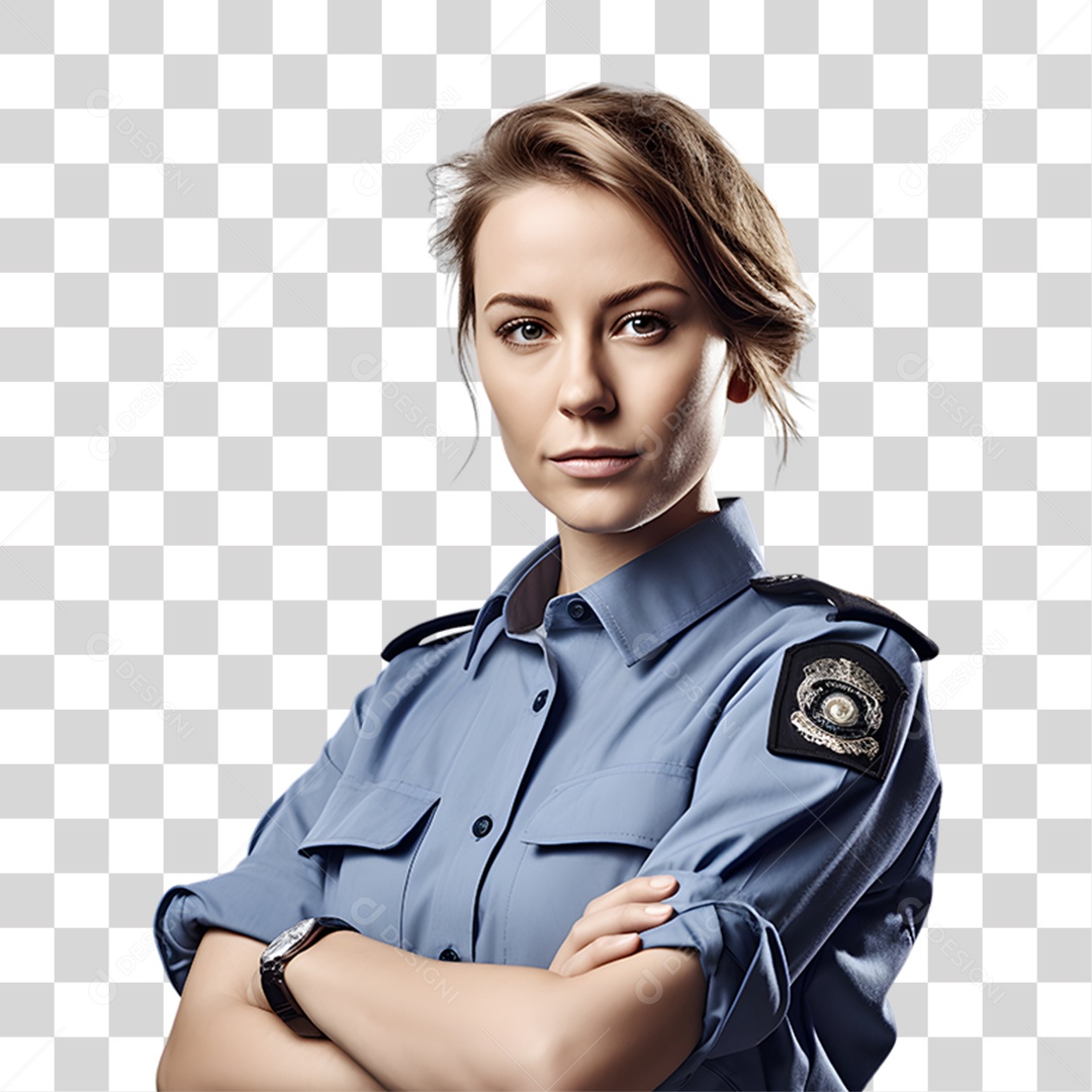 Policial Fardado PNG Transparente