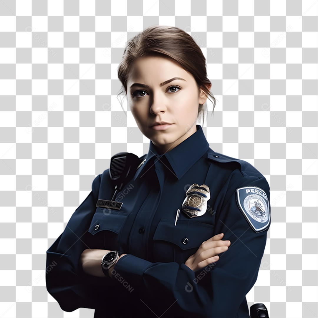 Policial Fardado PNG Transparente