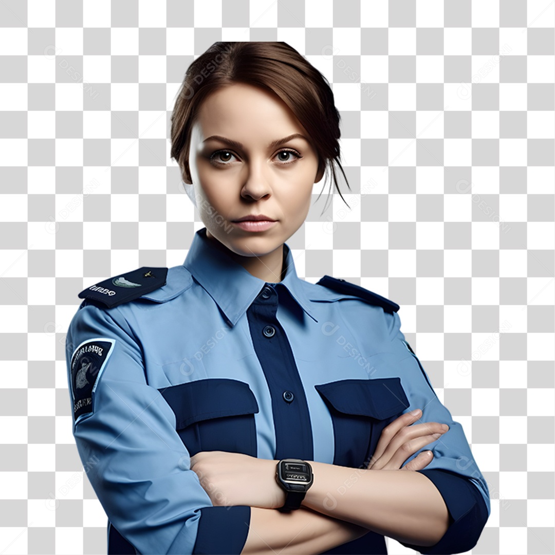 Policial Fardado PNG Transparente