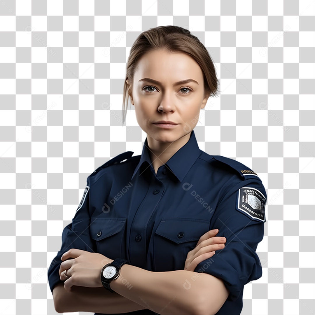 Policial Fardado PNG Transparente