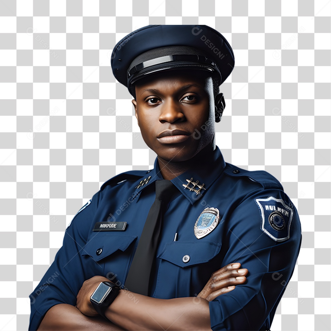 Policial Fardado PNG Transparente