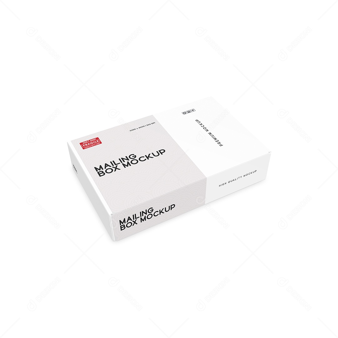 Caixa de Papel Mockup PSD Editável