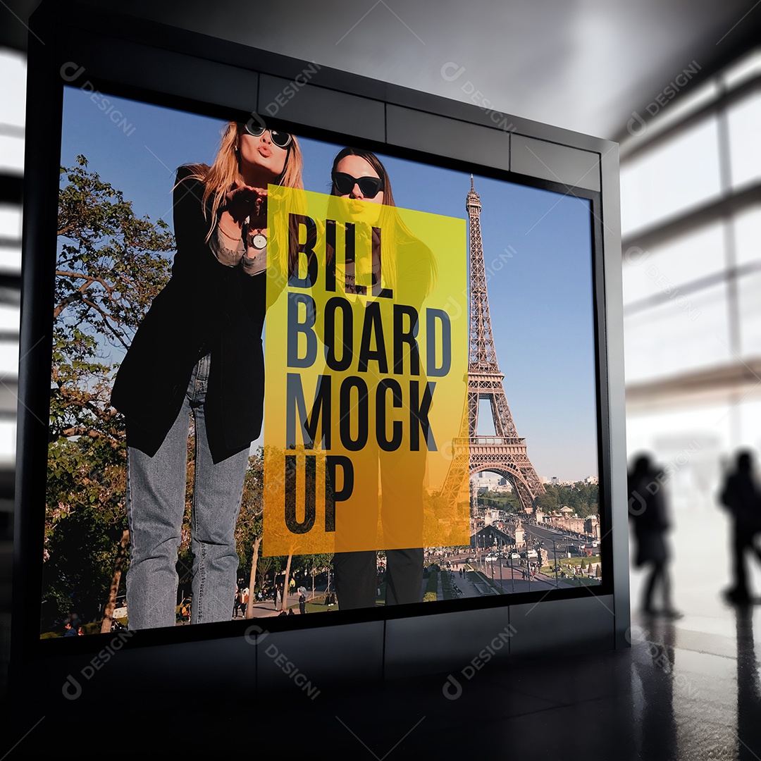 Mockup Outdoor Publicitário Grande PSD Editável