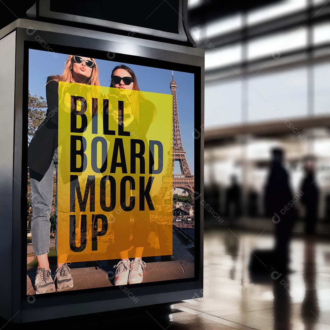 Mockup Outdoor Publicitário PSD Editável