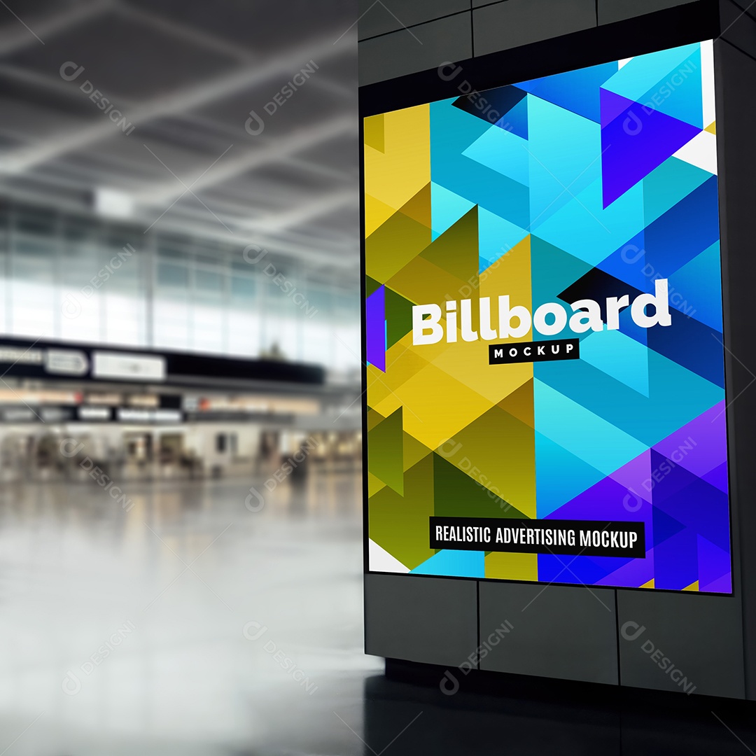 Mockup Outdoor em Terminal PSD Editável