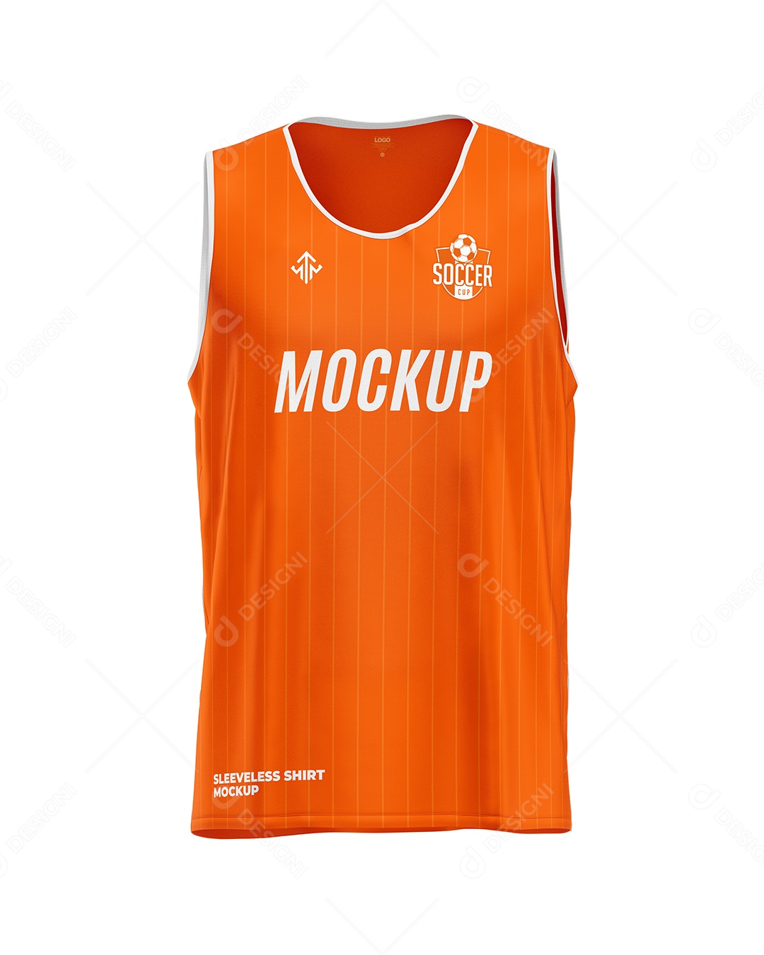 Mockup Colete Sem Manga de Frente PSD Editável