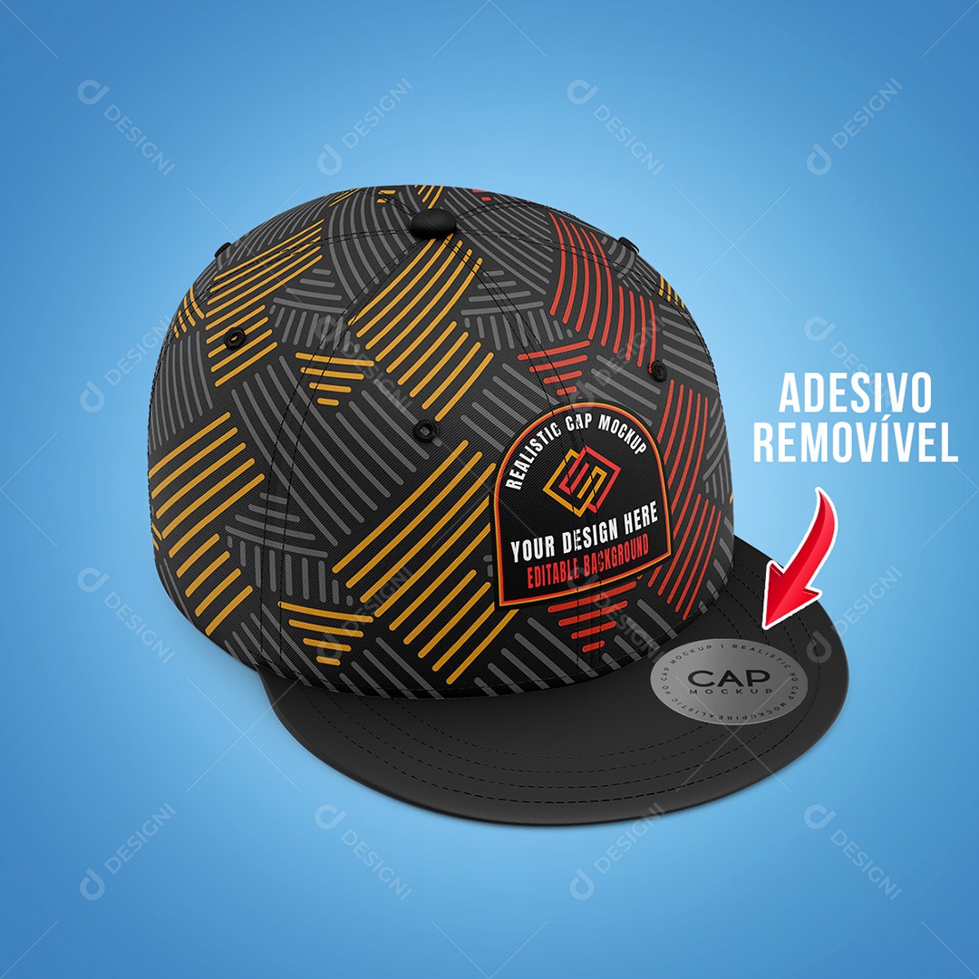 Mockup Boné Frente PSD Editável