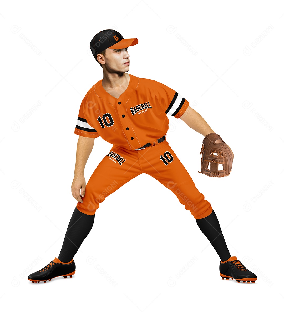 Mockup Beisebol Uniforme PSD Editável