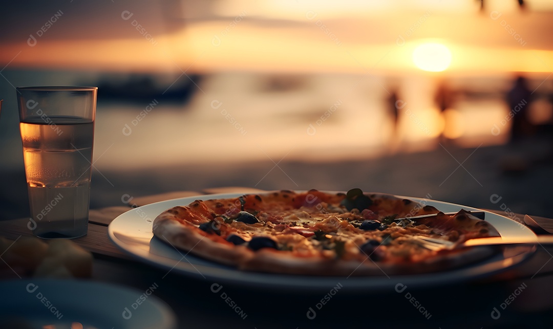 Deliciosa pizza de queijo