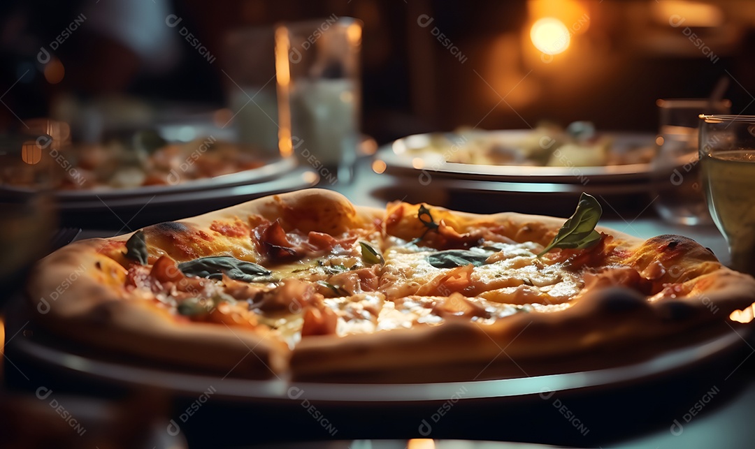 Deliciosa pizza de queijo