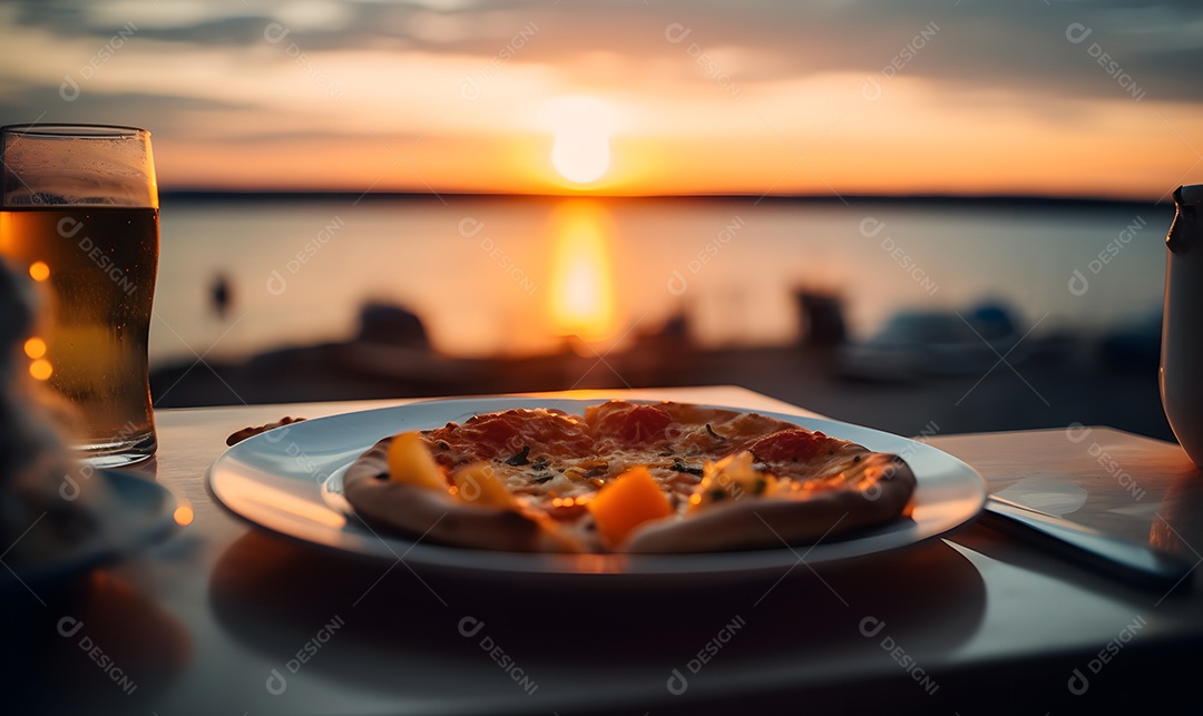 Deliciosa pizza de queijo