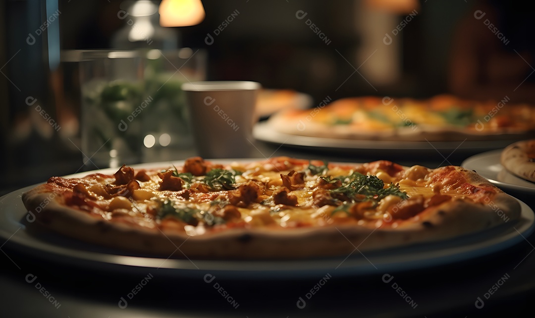 Deliciosa pizza de queijo