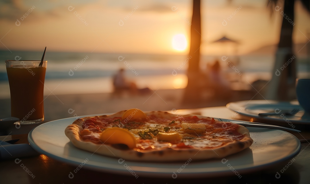 Deliciosa pizza de queijo
