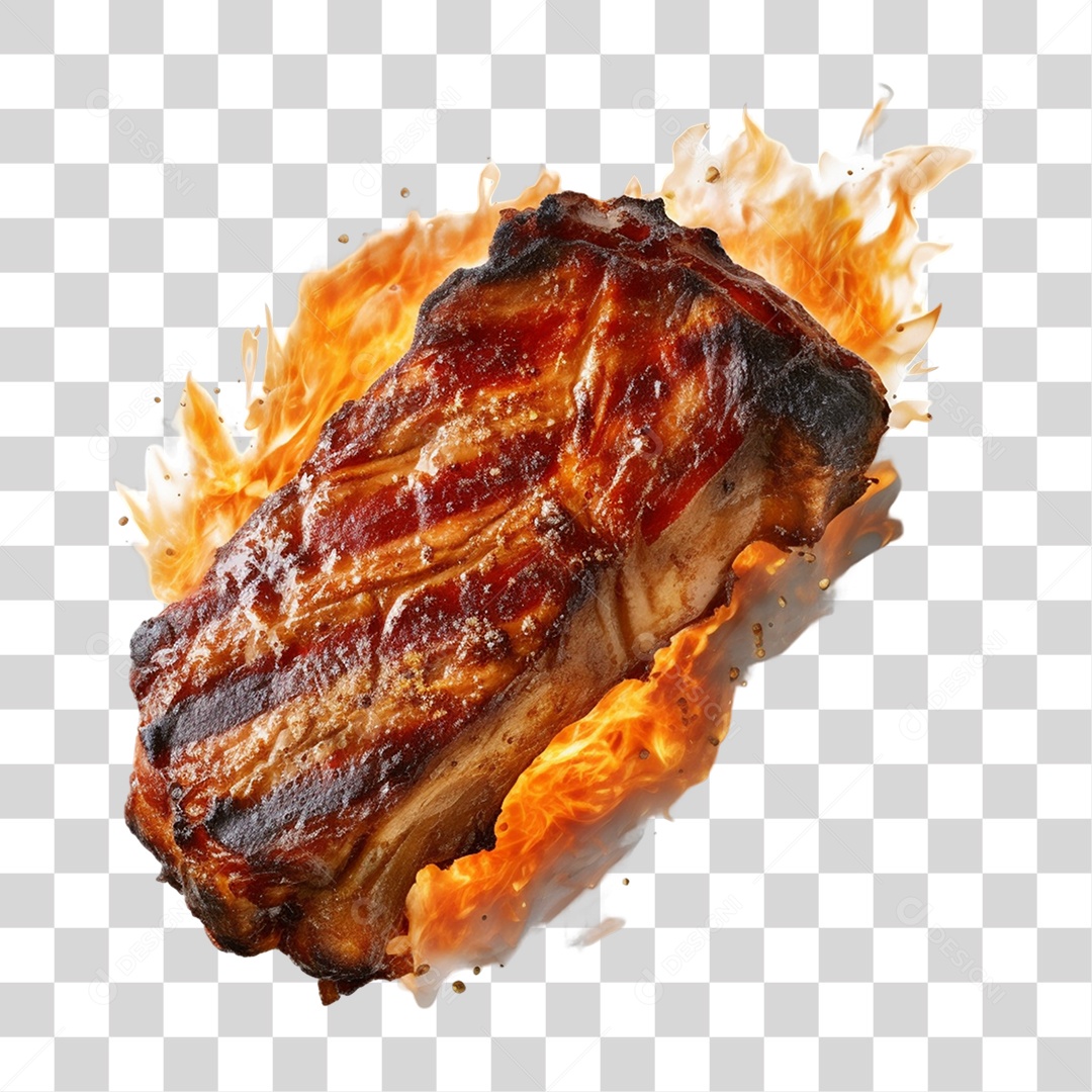 Churrasco Carne Assada PNG Transparente