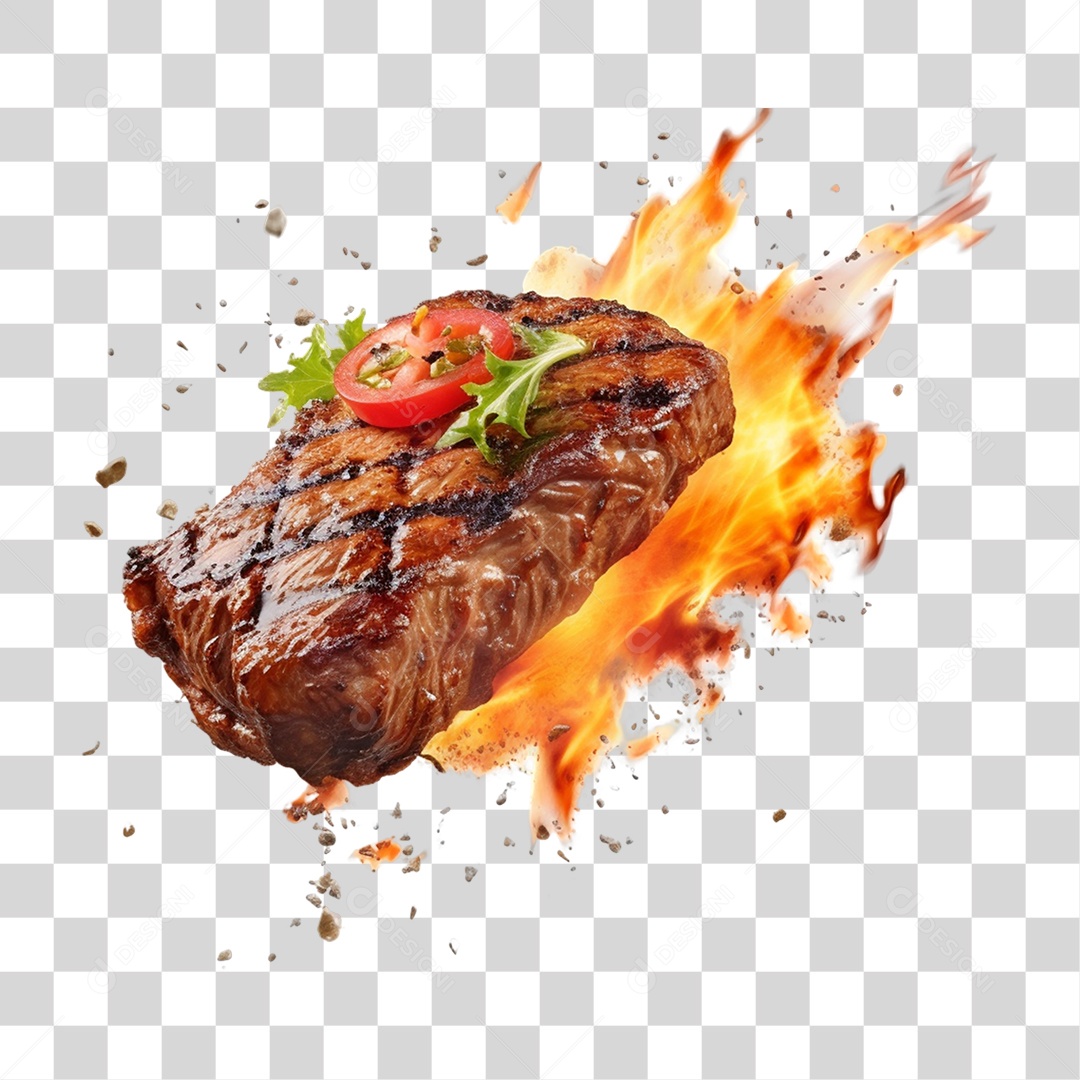 Churrasco Carne Assada PNG Transparente