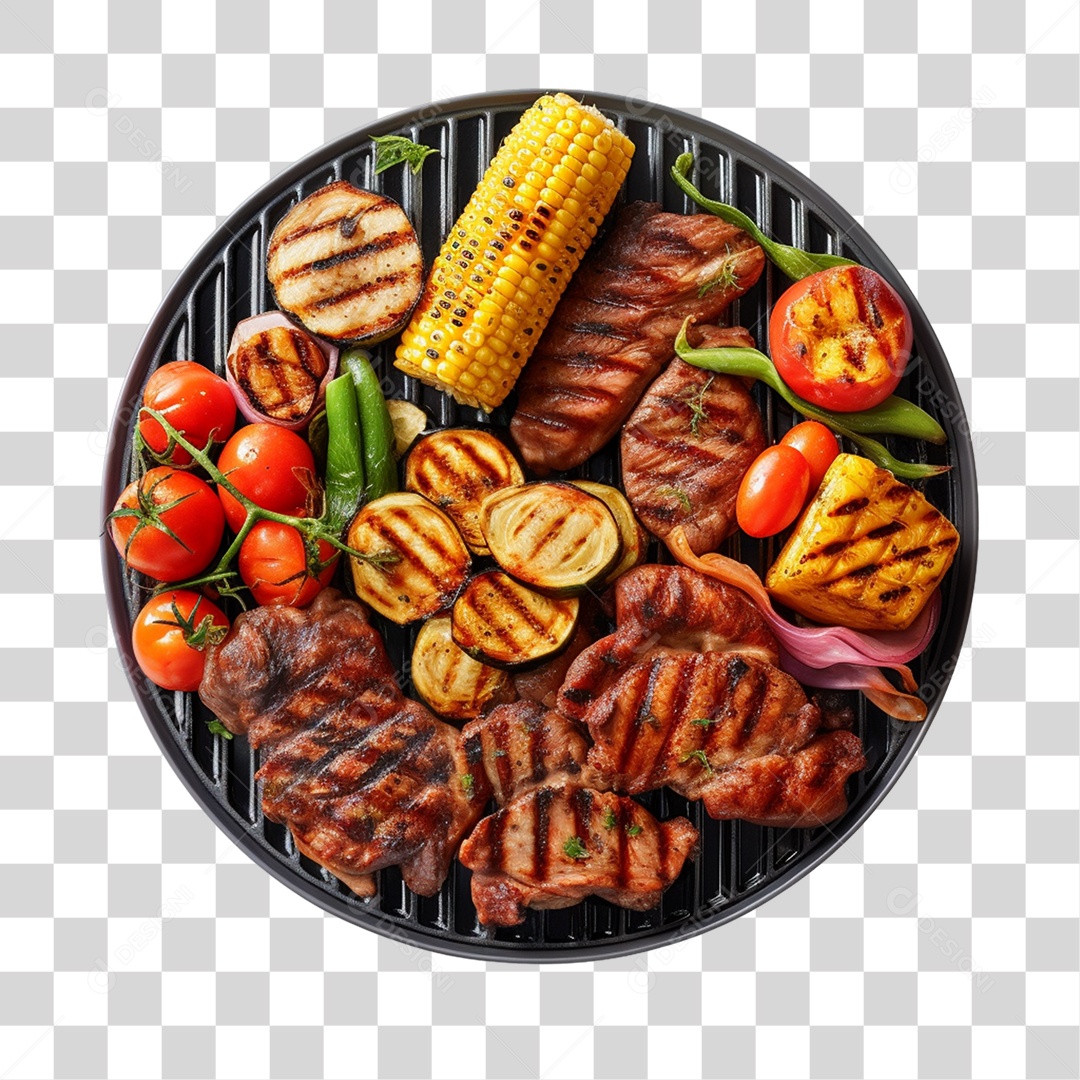 Churrasco Carne Assada PNG Transparente