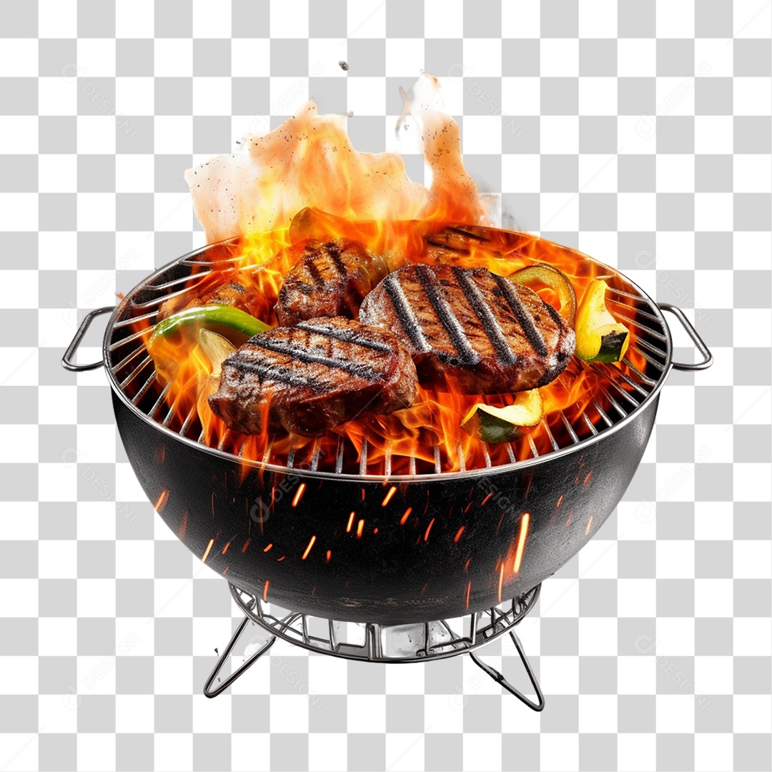 Churrasco Carne Assada PNG Transparente
