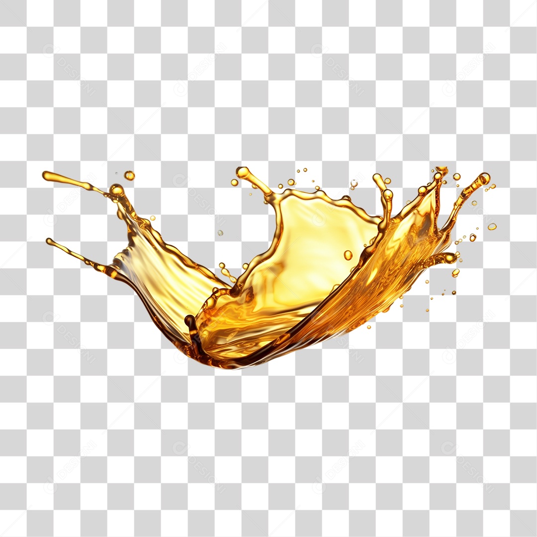 Splash de Óleo PNG Transparente