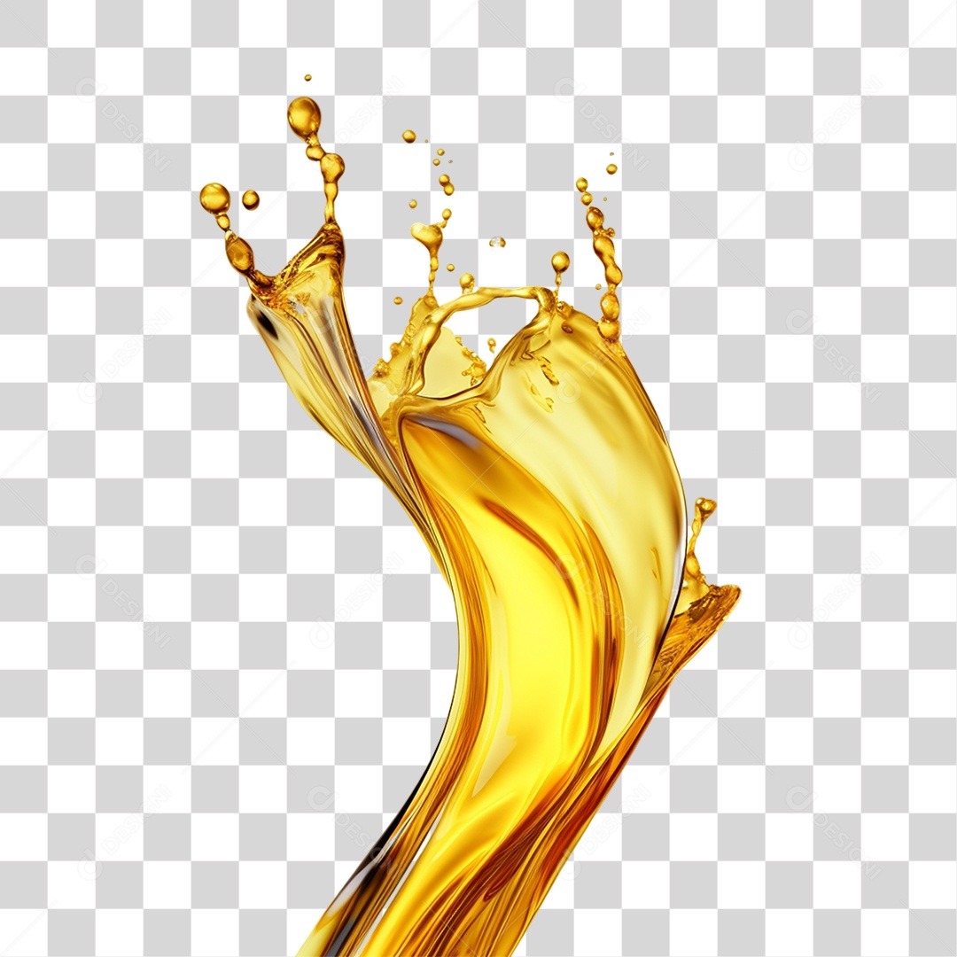 Splash de Óleo PNG Transparente