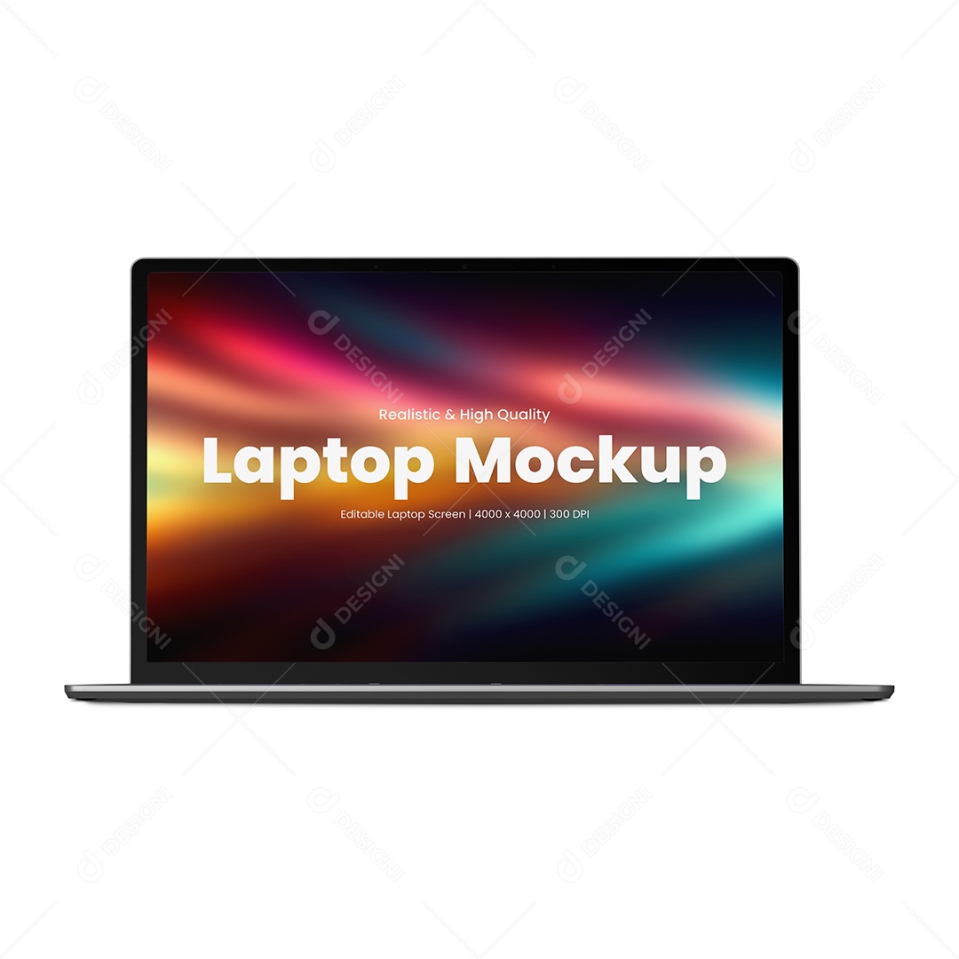Computador Mockup PSD Editável