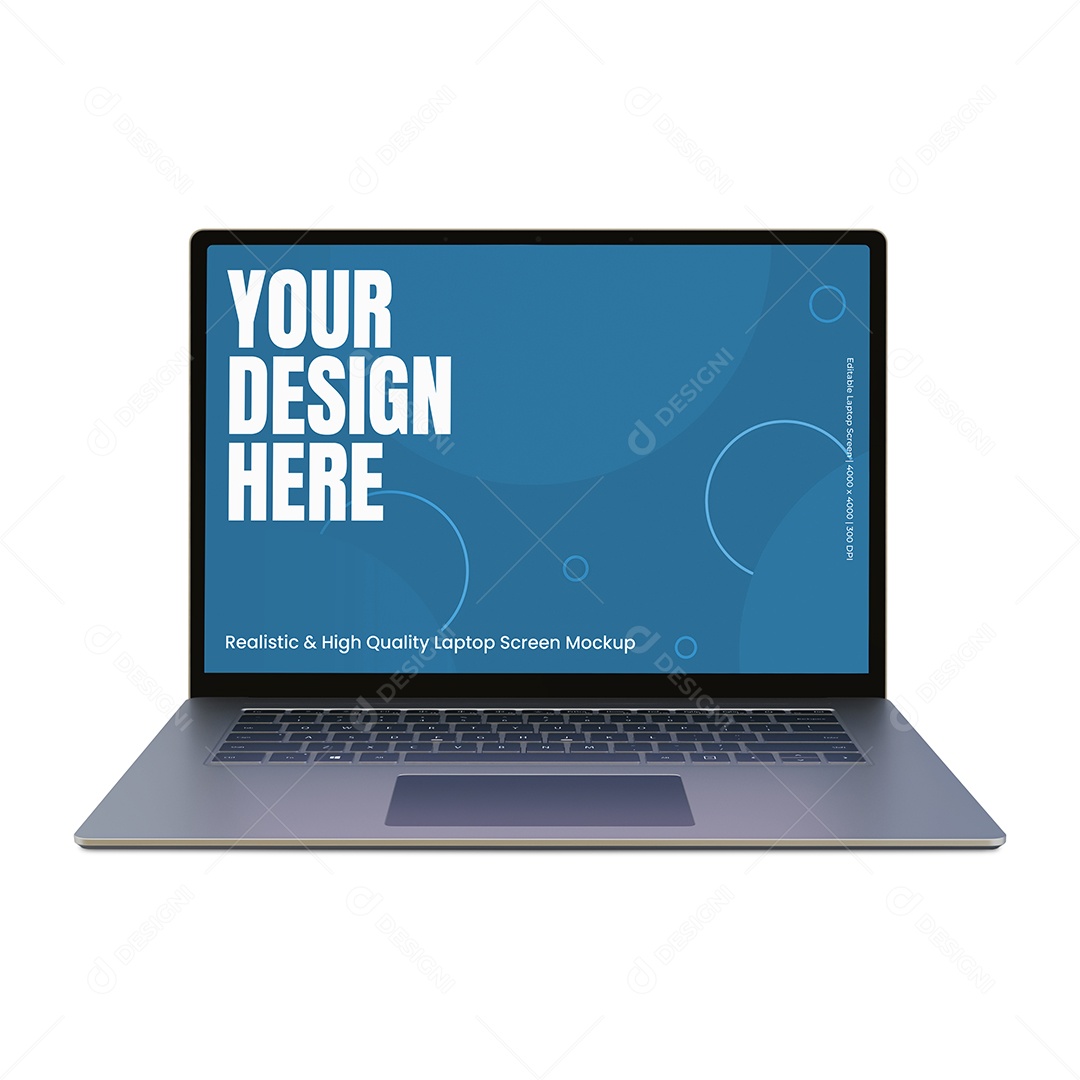 Mockup Computador Cinza PSD Editável