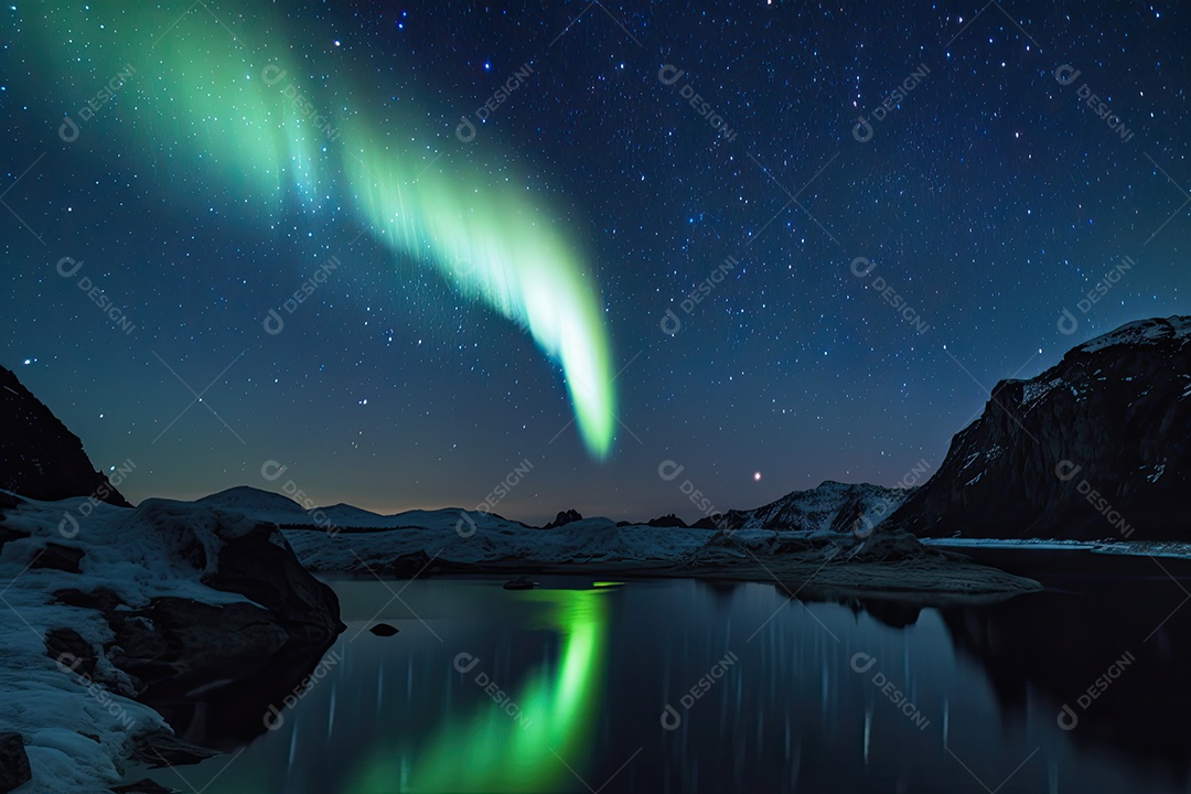 Cometa majestoso rasgando o céu noturno com cauda brilhante.