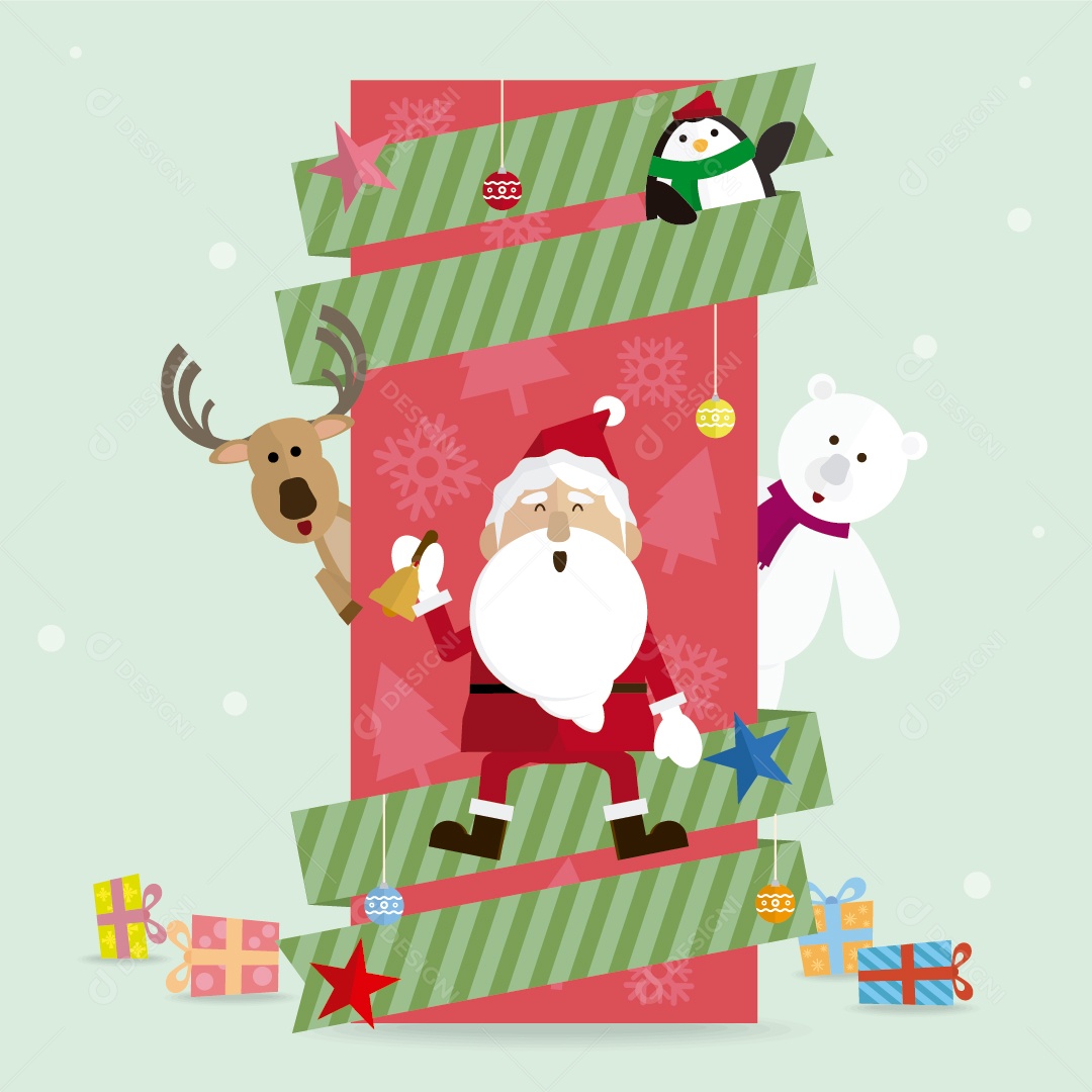 Cartão de Natal Vetor EPS