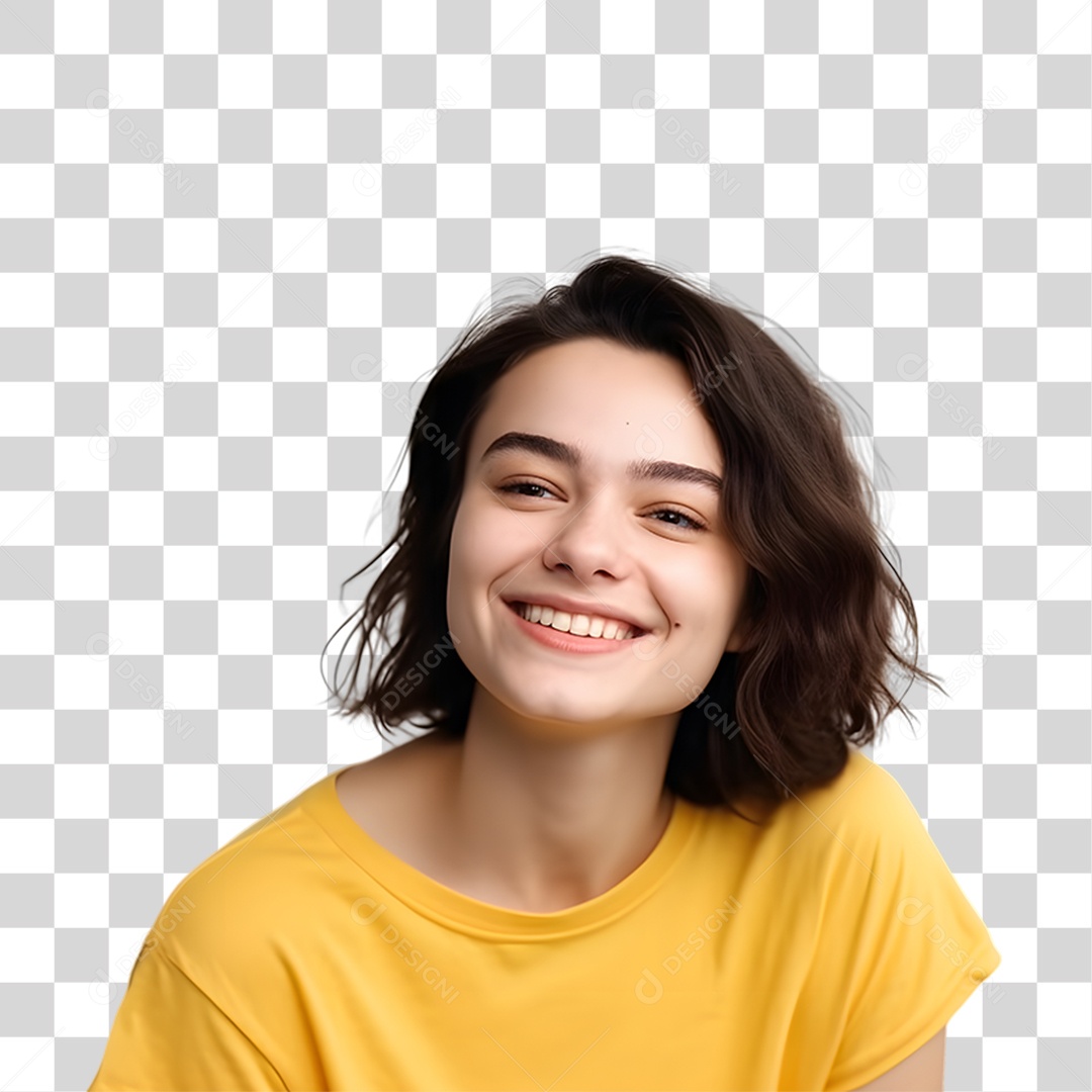 Woman Dressed in Yellow Blouse July Yellow Transparent PNG