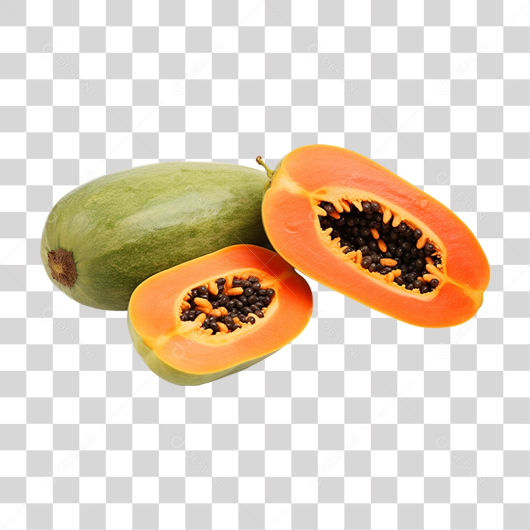 Frutas Verduras e Legumes Comidas Saudáveis Mamão PNG Transparente