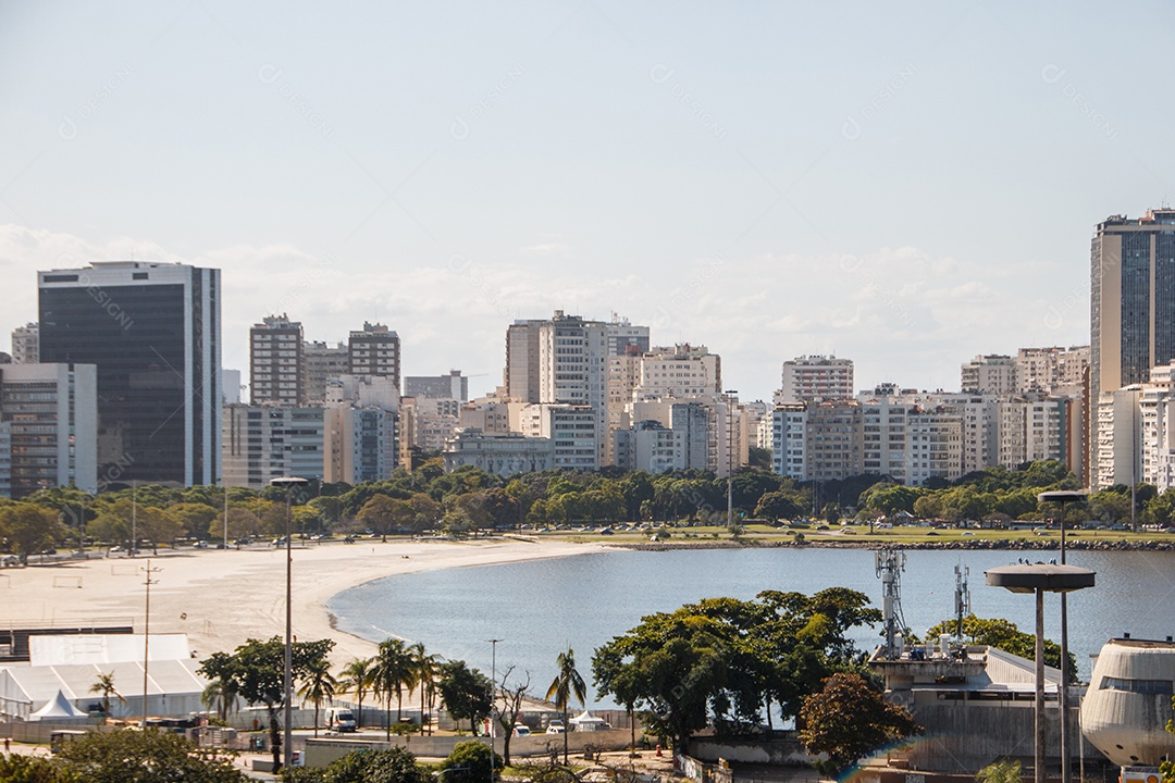 Vista da enseada de Botafogo, no Rio de Janeiro.